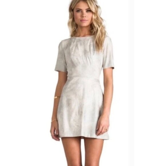 Alexis Silver Haze Roman Metallic Mini Dress Size XS 41460 - Picture 2 of 10